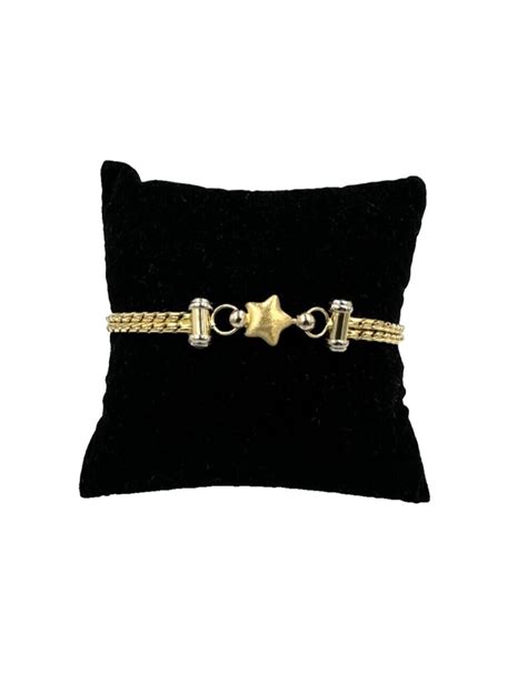 gucci con due gi bracciale vintage anni 80 24kt|Bracciali di lusso Gucci .